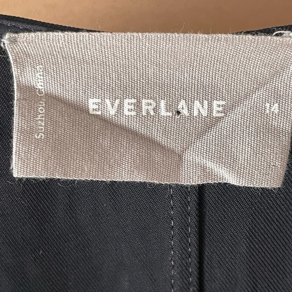 Everlane Japanese GoWeave Sleeveless Cocoon Dress Black V-Neck Size 14 (large) - Picture 2 of 8